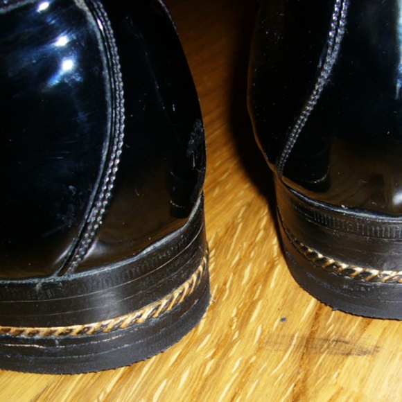 2Die4! Gucci 1960\'s Patent Leather Loafers 42.5